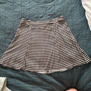 Reformation Flounce skirt sz 10- gingham